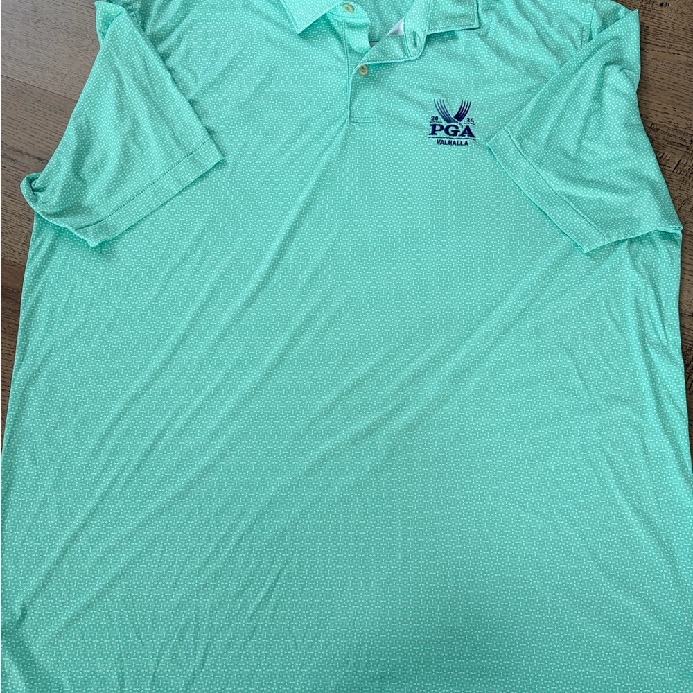 2024 PGA Championship Men's XL Peter Millar Green Polo Shirt